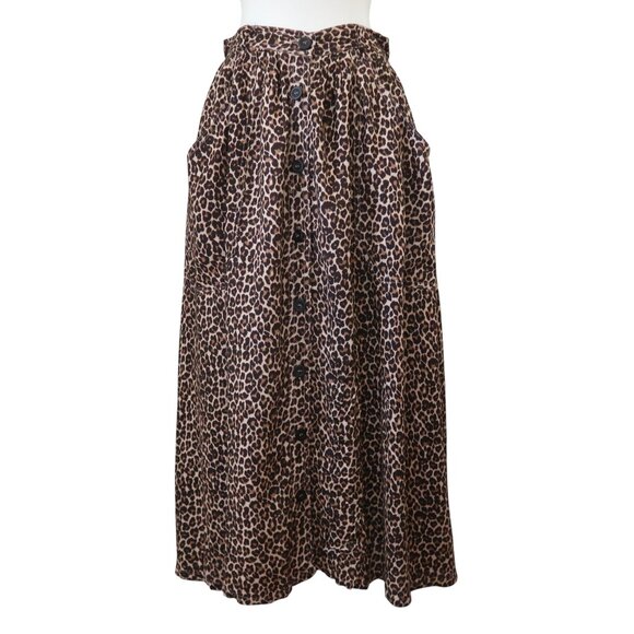 American Apparel Dresses & Skirts - vtg y2k AMERICAN APPAREL Animal print gathered skirt sz S